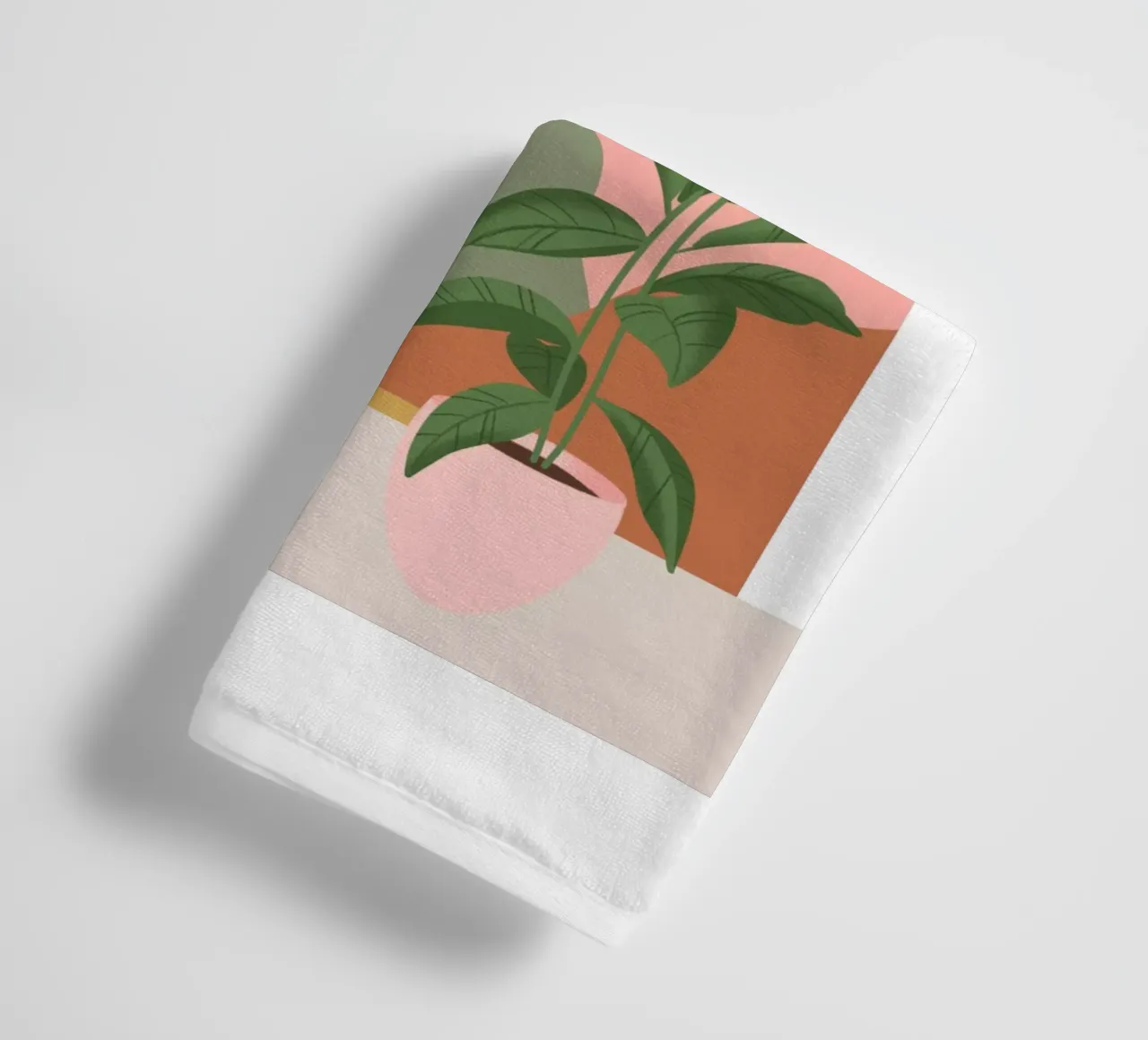 Abstrakte Terrakotta Handtuch von DesignArt