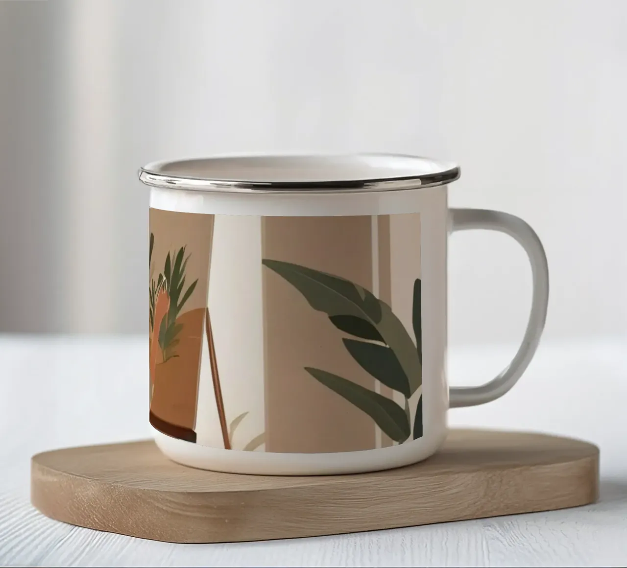 Musa botanica tazza in smalto da Maison Solis