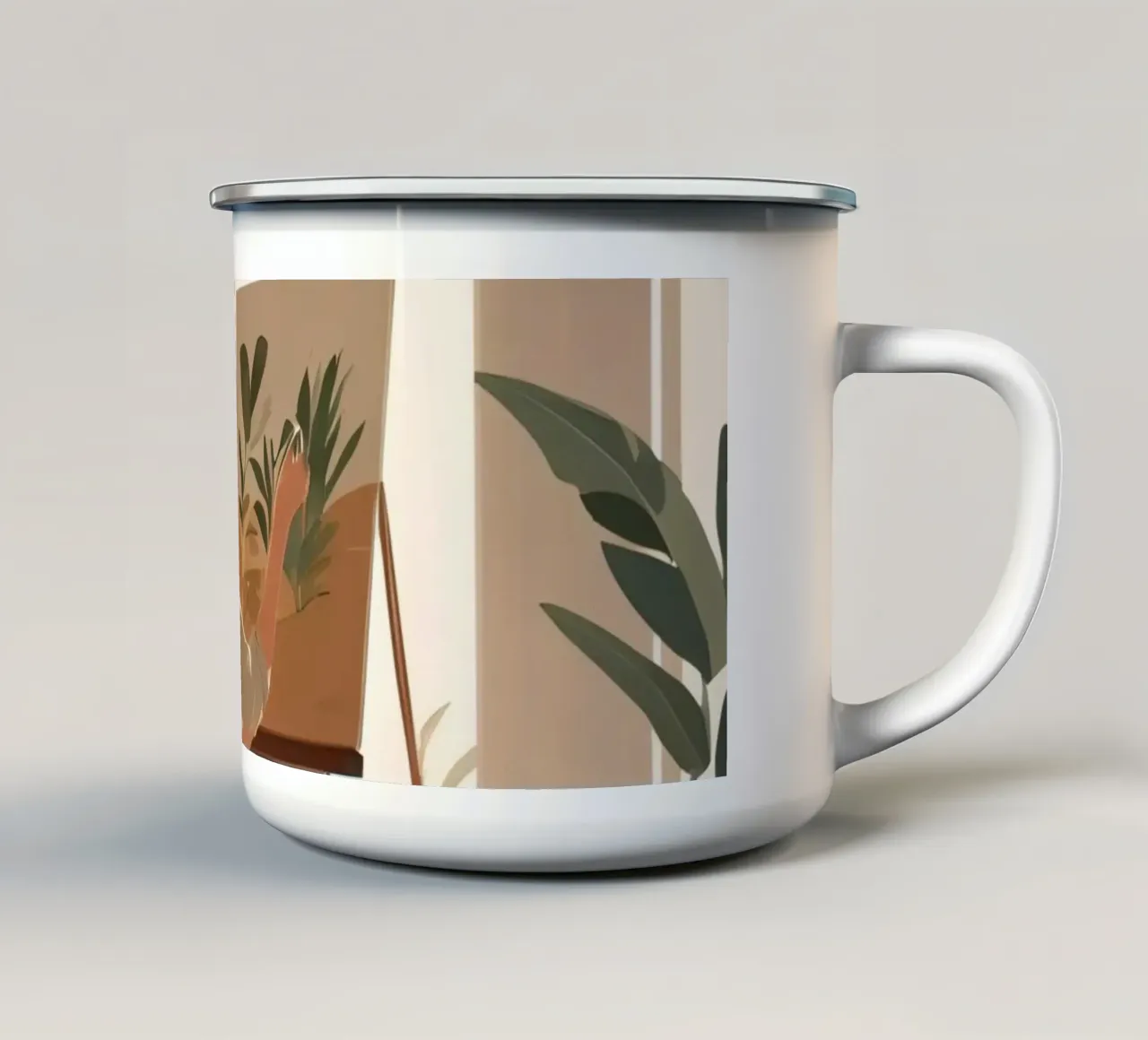 Musa botanica tazza in smalto da Maison Solis