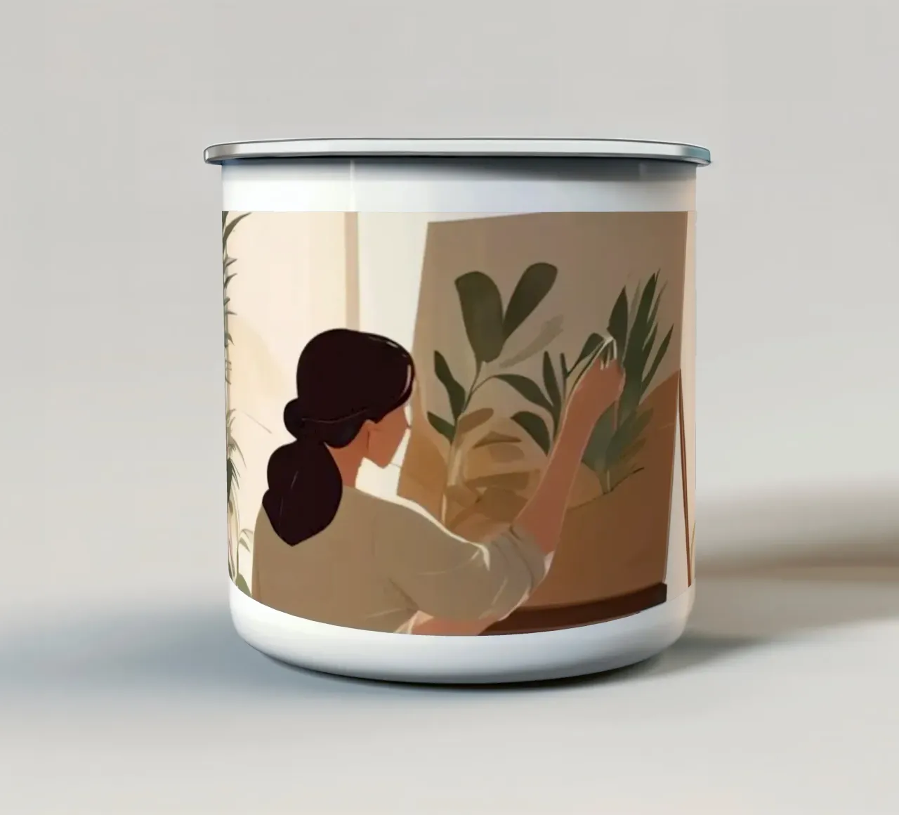 Musa botanica tazza in smalto da Maison Solis