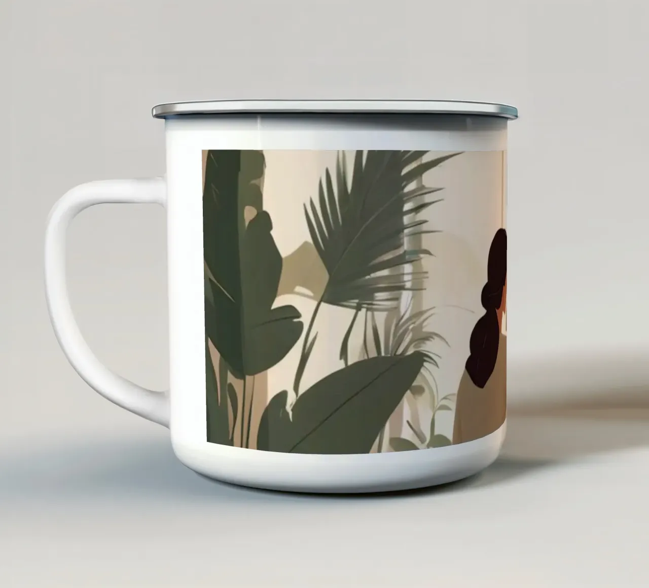Musa botanica tazza in smalto da Maison Solis