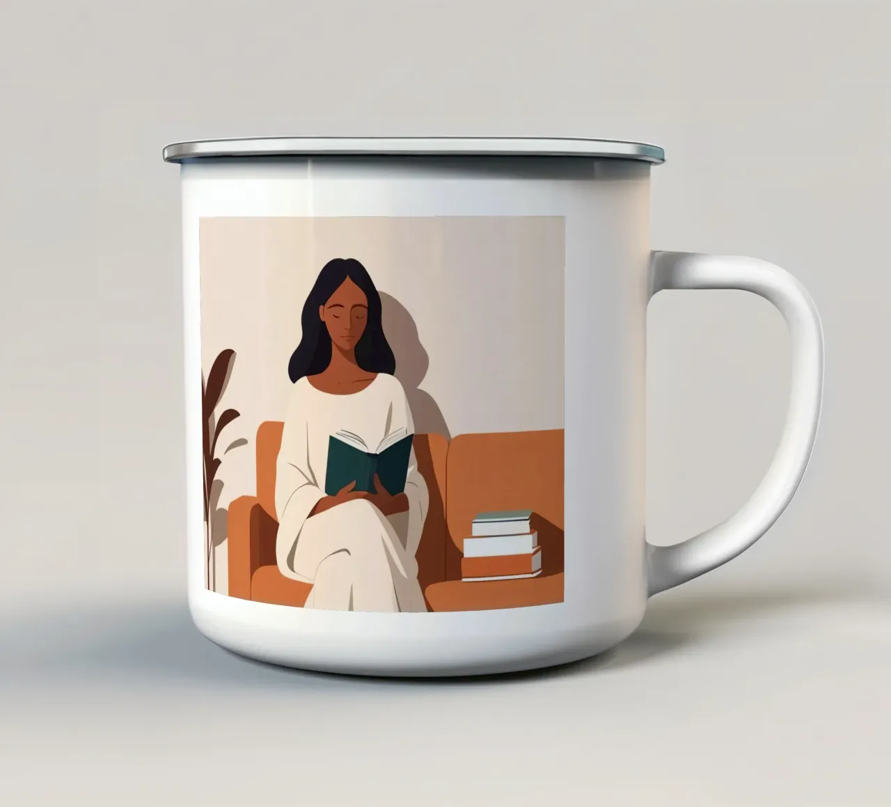 Capitolo Tranquillo tazza in smalto da Maison Solis