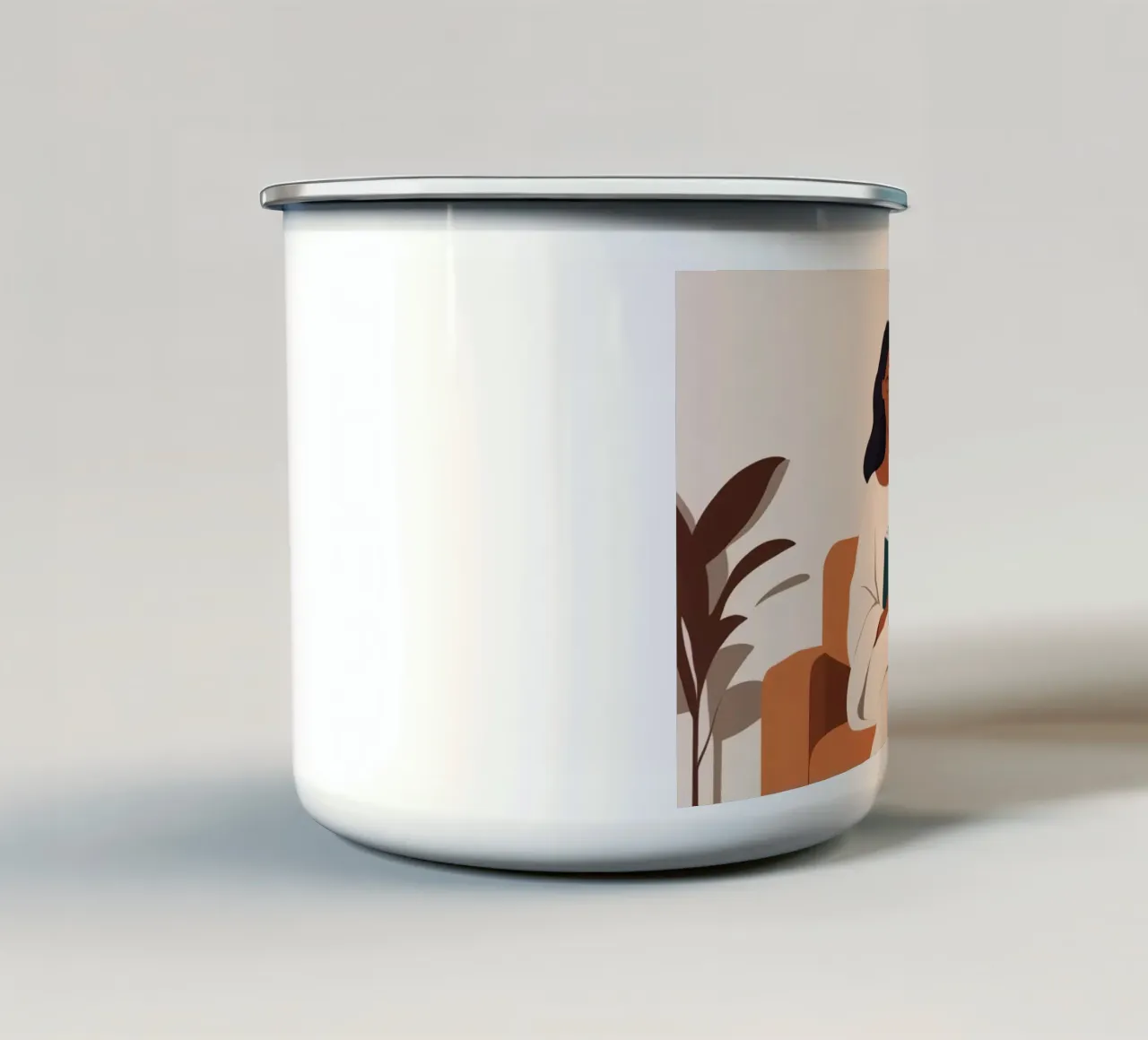 Capitolo Tranquillo tazza in smalto da Maison Solis