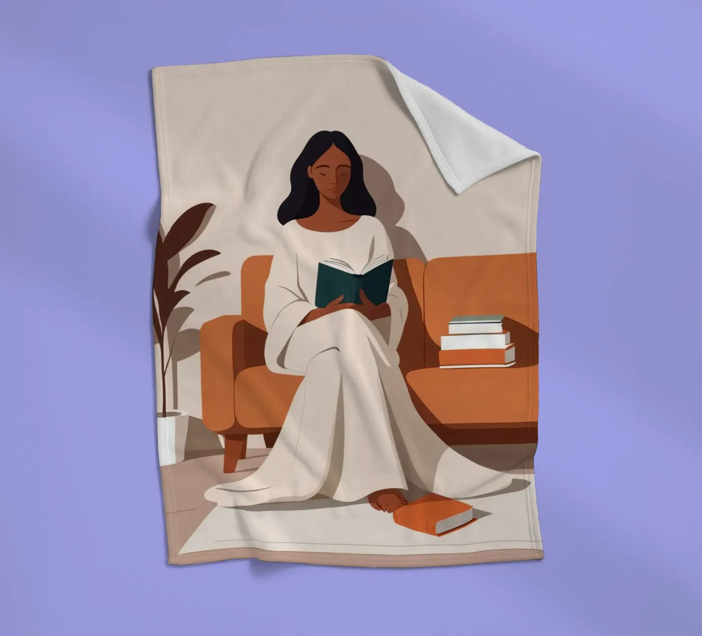 Ruhiges Kapitel Fleecedecke von Maison Solis