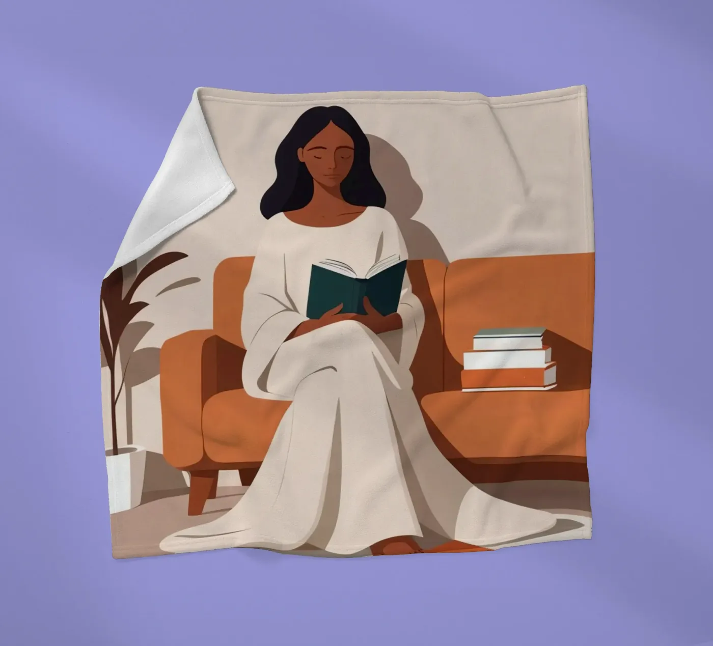 Ruhiges Kapitel Fleecedecke von Maison Solis