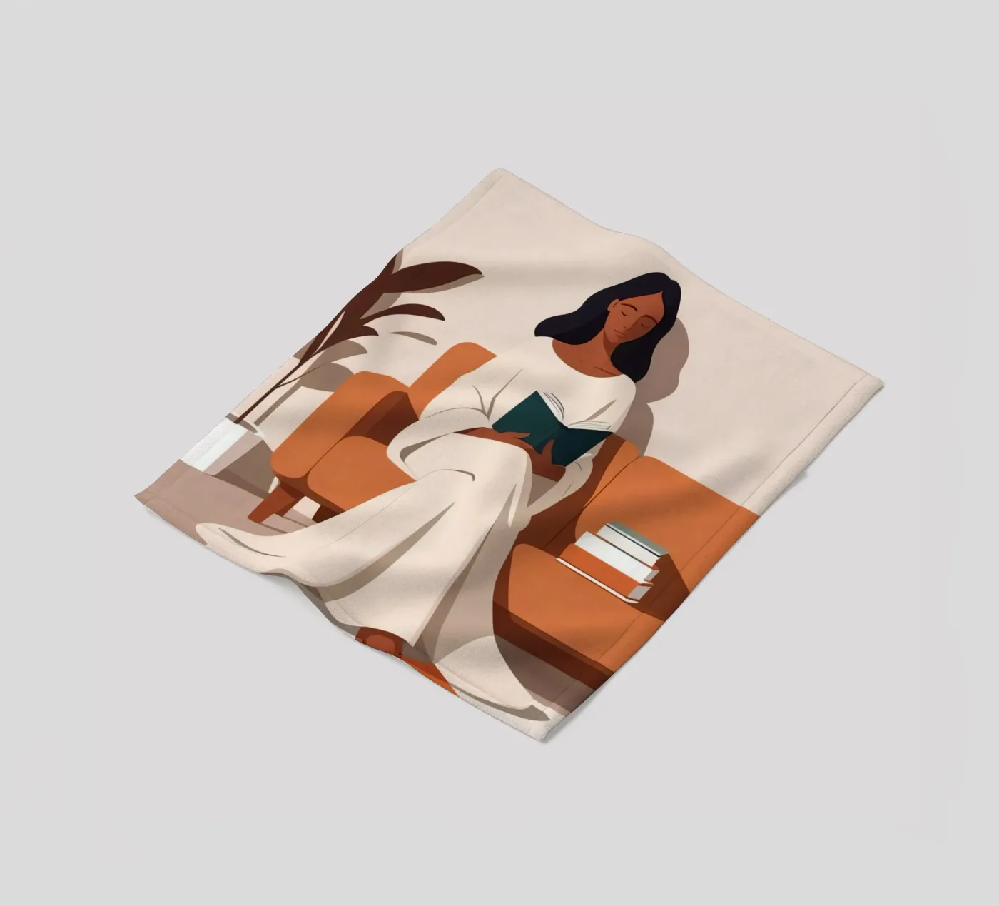 Ruhiges Kapitel Fleecedecke von Maison Solis