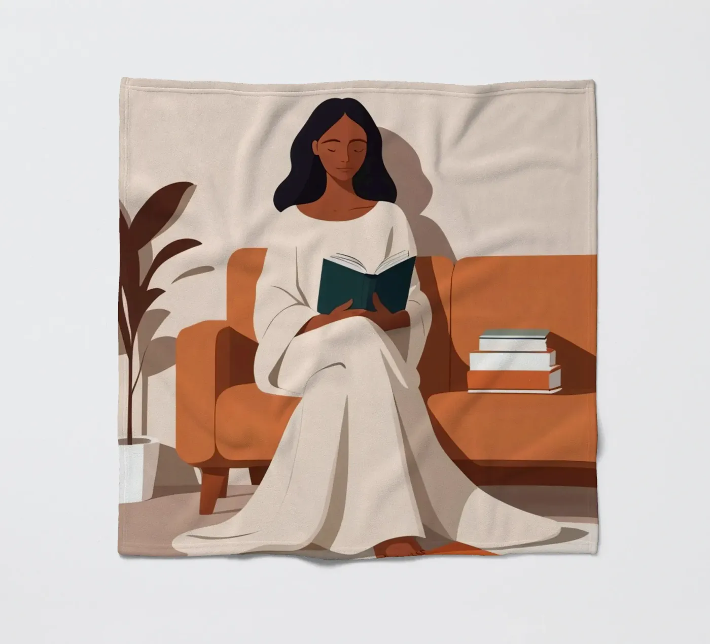 Ruhiges Kapitel Fleecedecke von Maison Solis