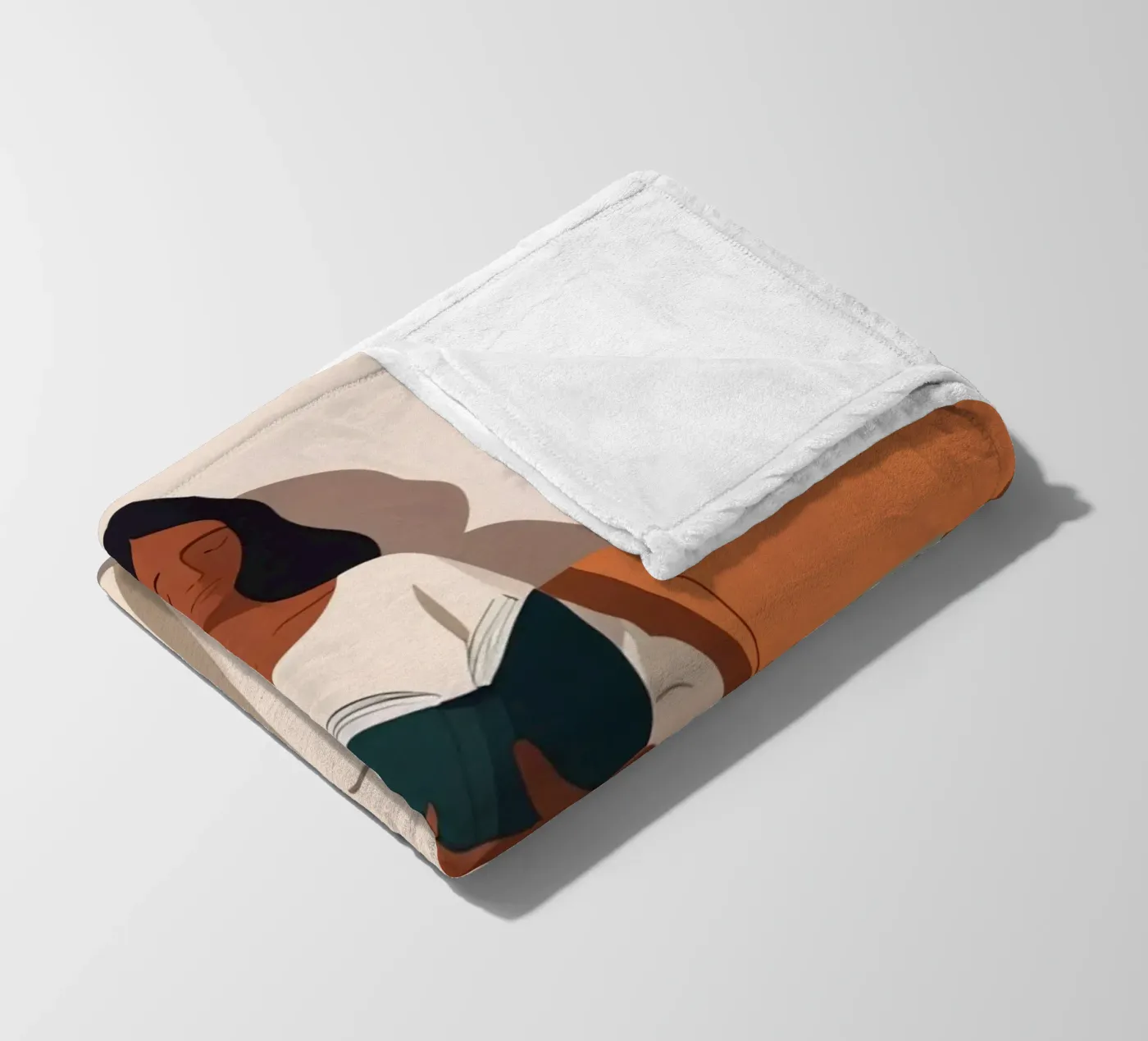 Ruhiges Kapitel Fleecedecke von Maison Solis