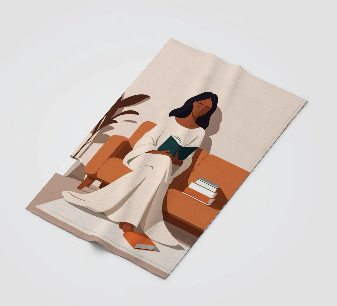 Ruhiges Kapitel Fleecedecke von Maison Solis