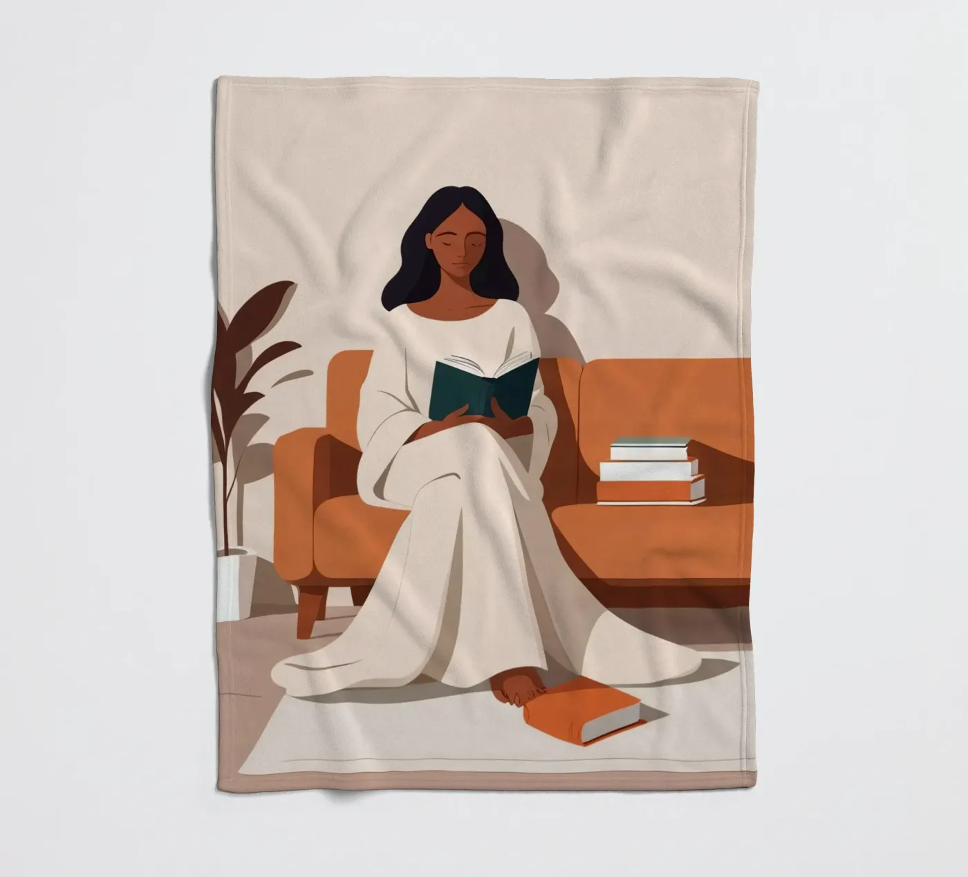 Ruhiges Kapitel Fleecedecke von Maison Solis