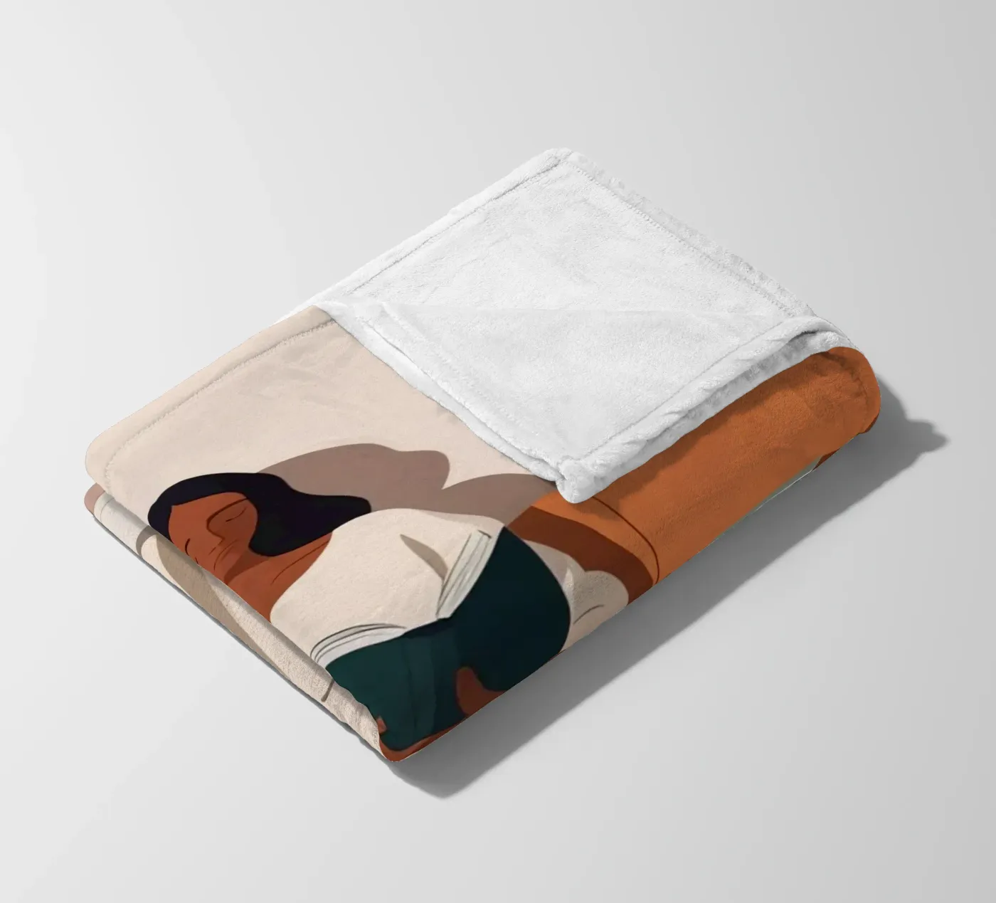 Ruhiges Kapitel Fleecedecke von Maison Solis