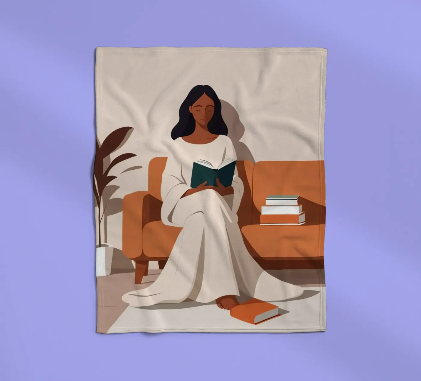 Ruhiges Kapitel Fleecedecke von Maison Solis