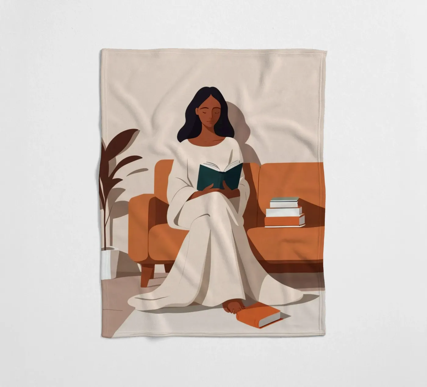 Ruhiges Kapitel Fleecedecke von Maison Solis