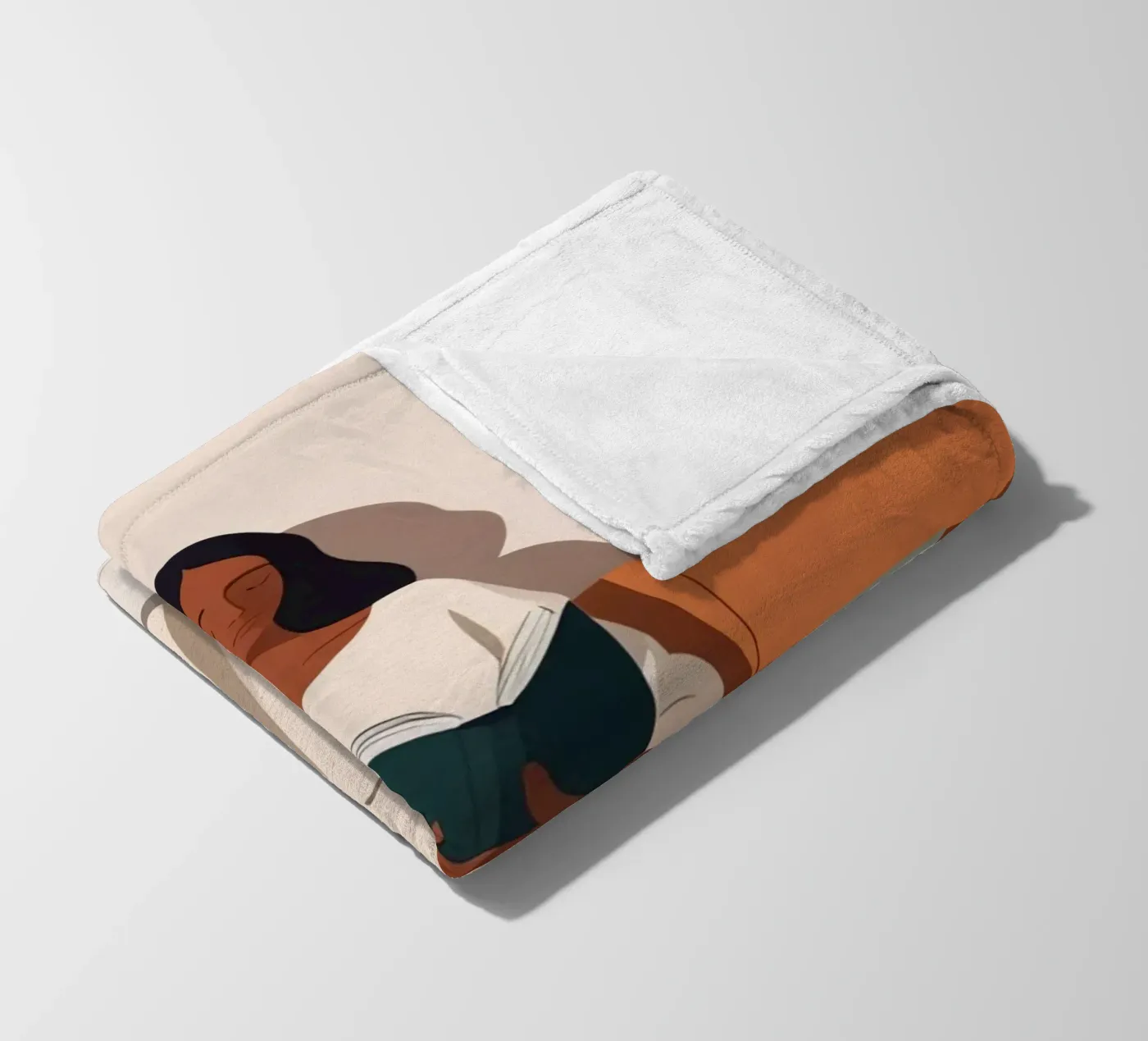 Ruhiges Kapitel Fleecedecke von Maison Solis