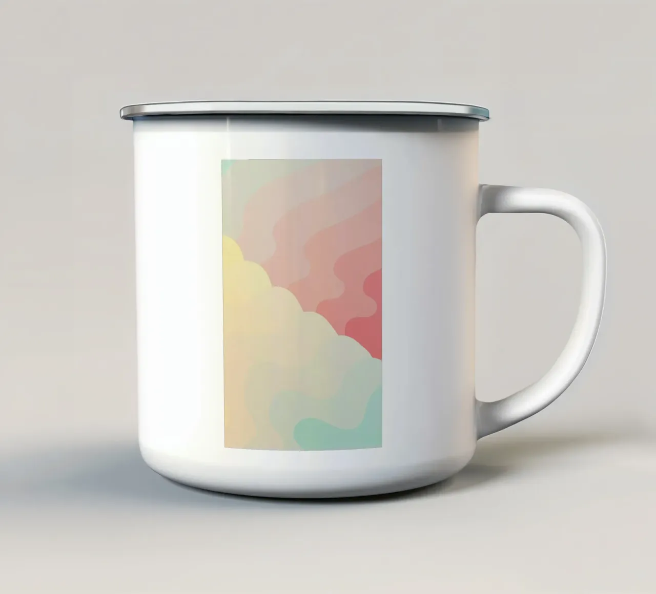 Ebb & Flow Emaille Tasse von Tracie Andrews