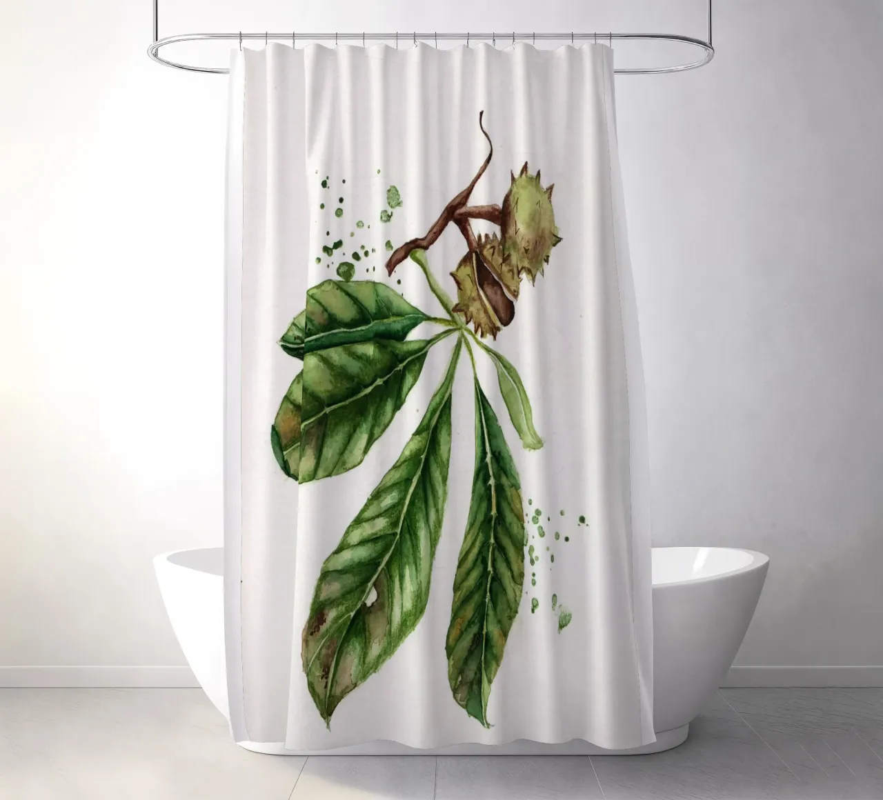 chesnut autumn tenda da doccia da Nathys_illustration