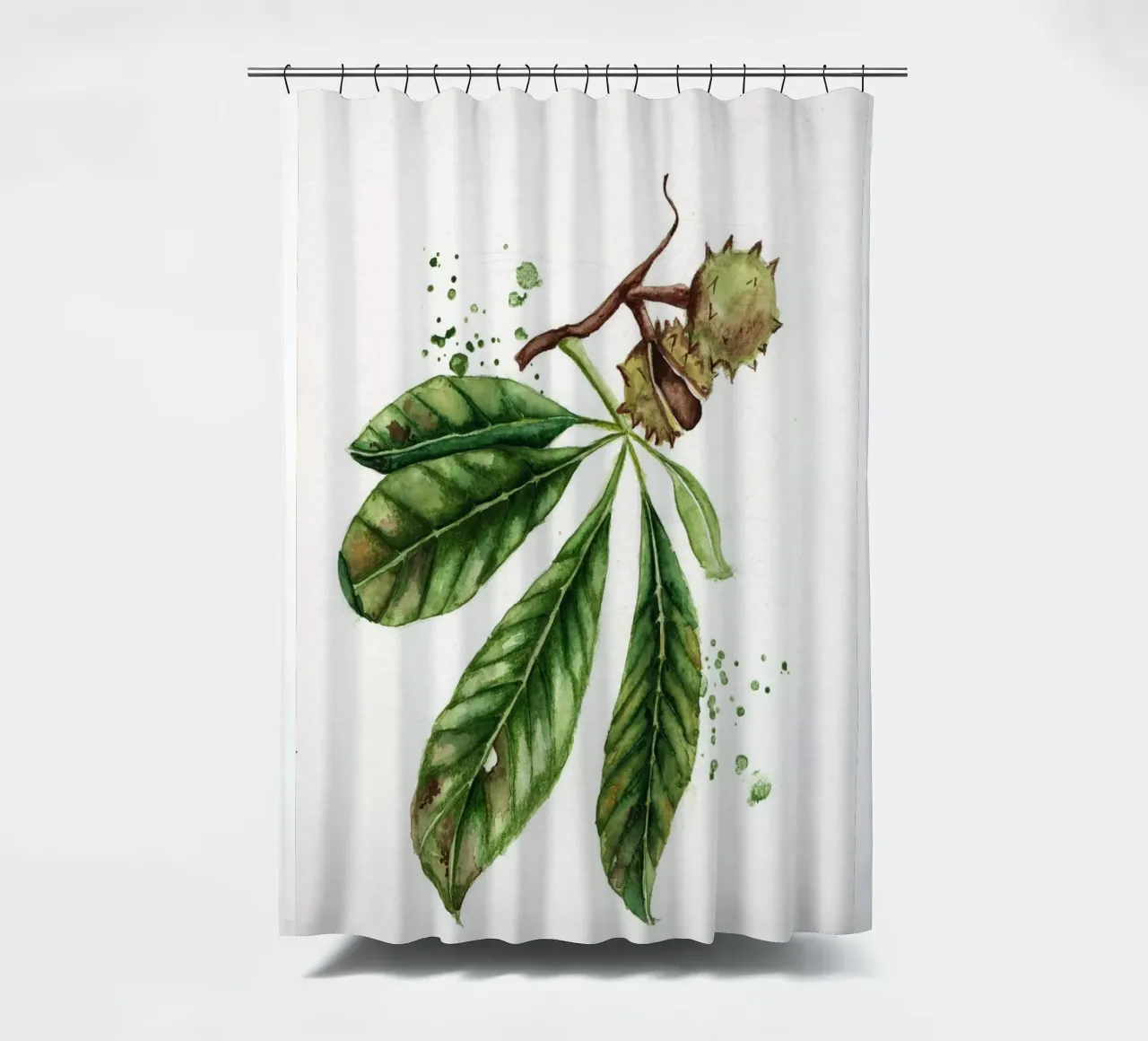 chesnut autumn tenda da doccia da Nathys_illustration