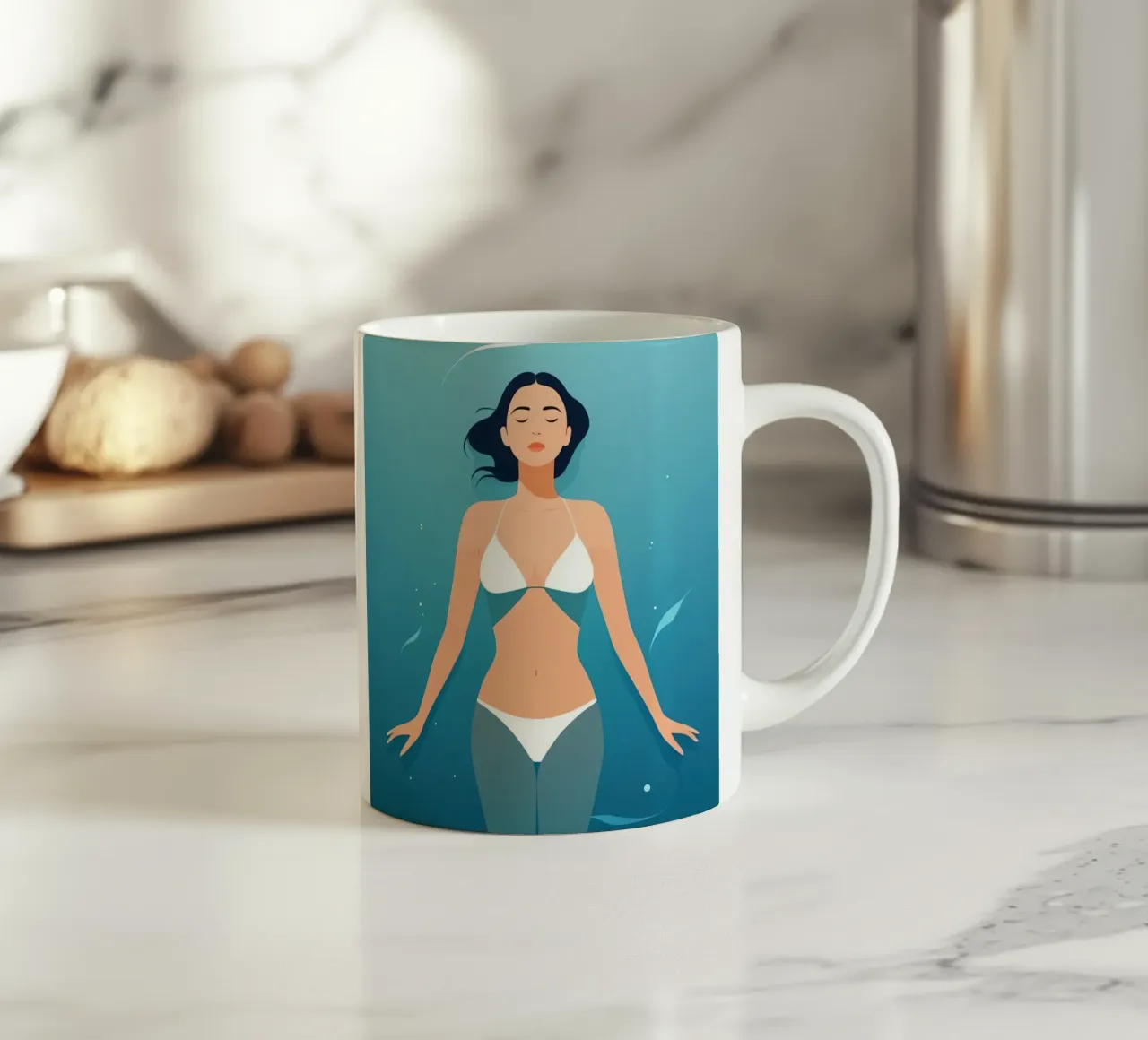 Weightless Mind ceramic mug by Maison Solis