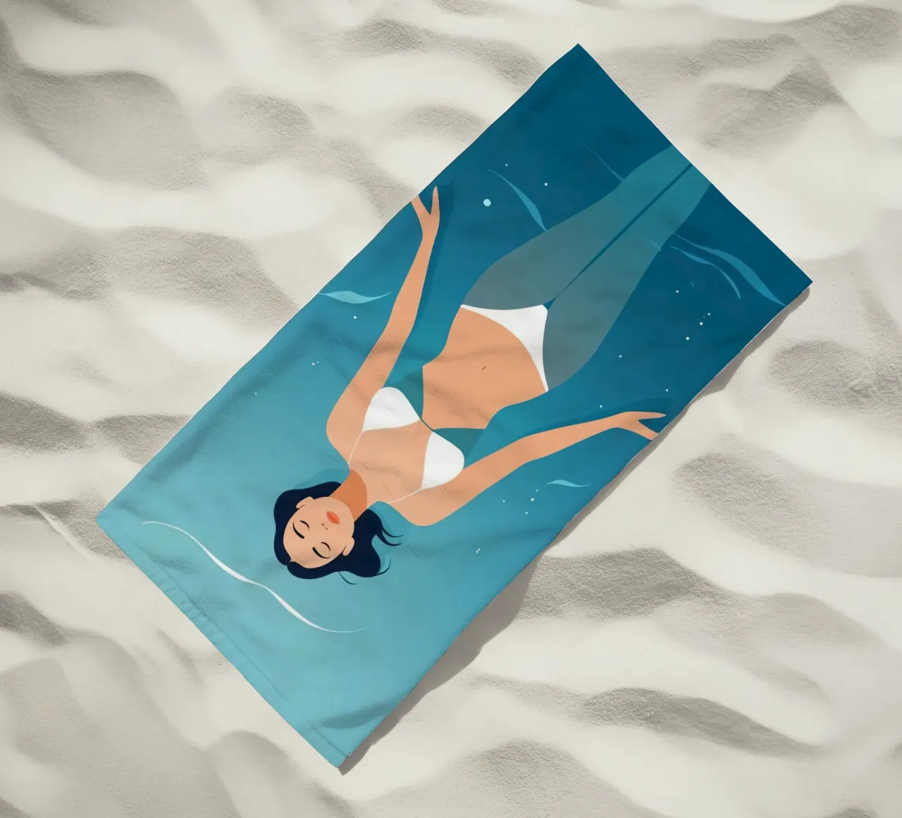 Mente senza peso telo mare da Maison Solis