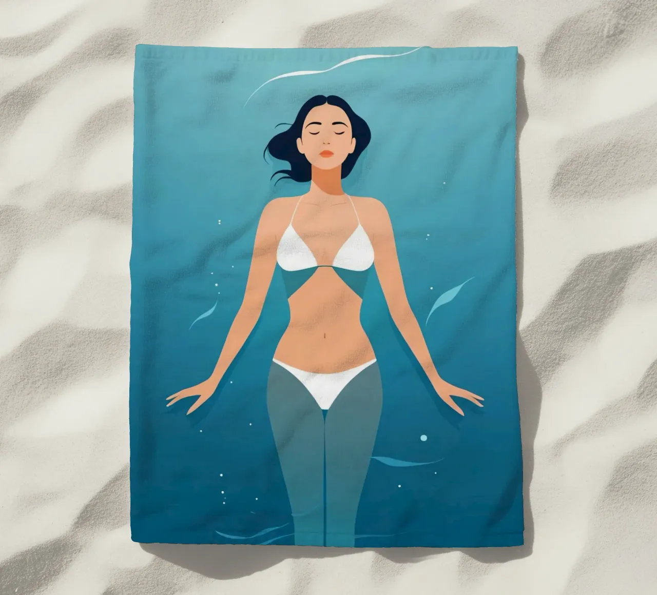 Mente senza peso telo mare da Maison Solis