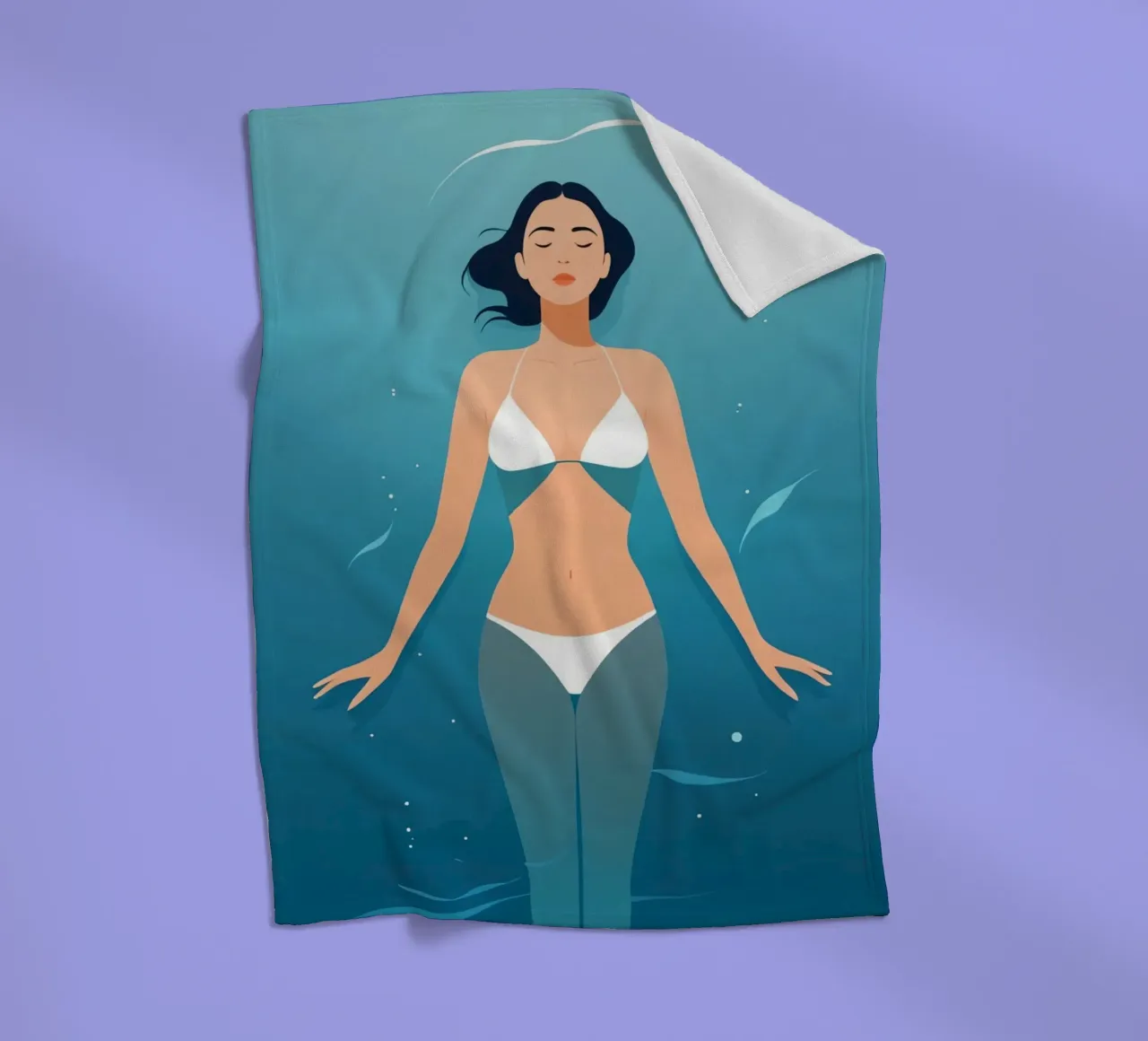 Schwereloser Geist Fleecedecke von Maison Solis