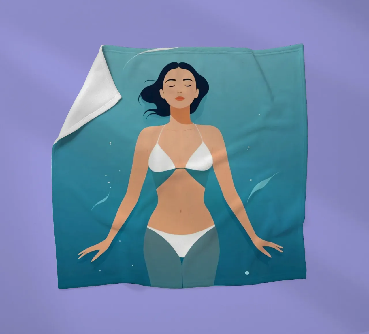 Schwereloser Geist Fleecedecke von Maison Solis