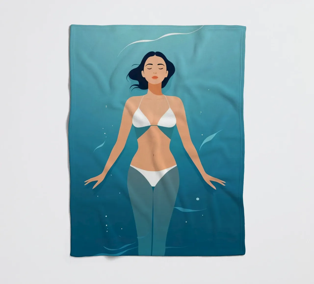 Schwereloser Geist Fleecedecke von Maison Solis