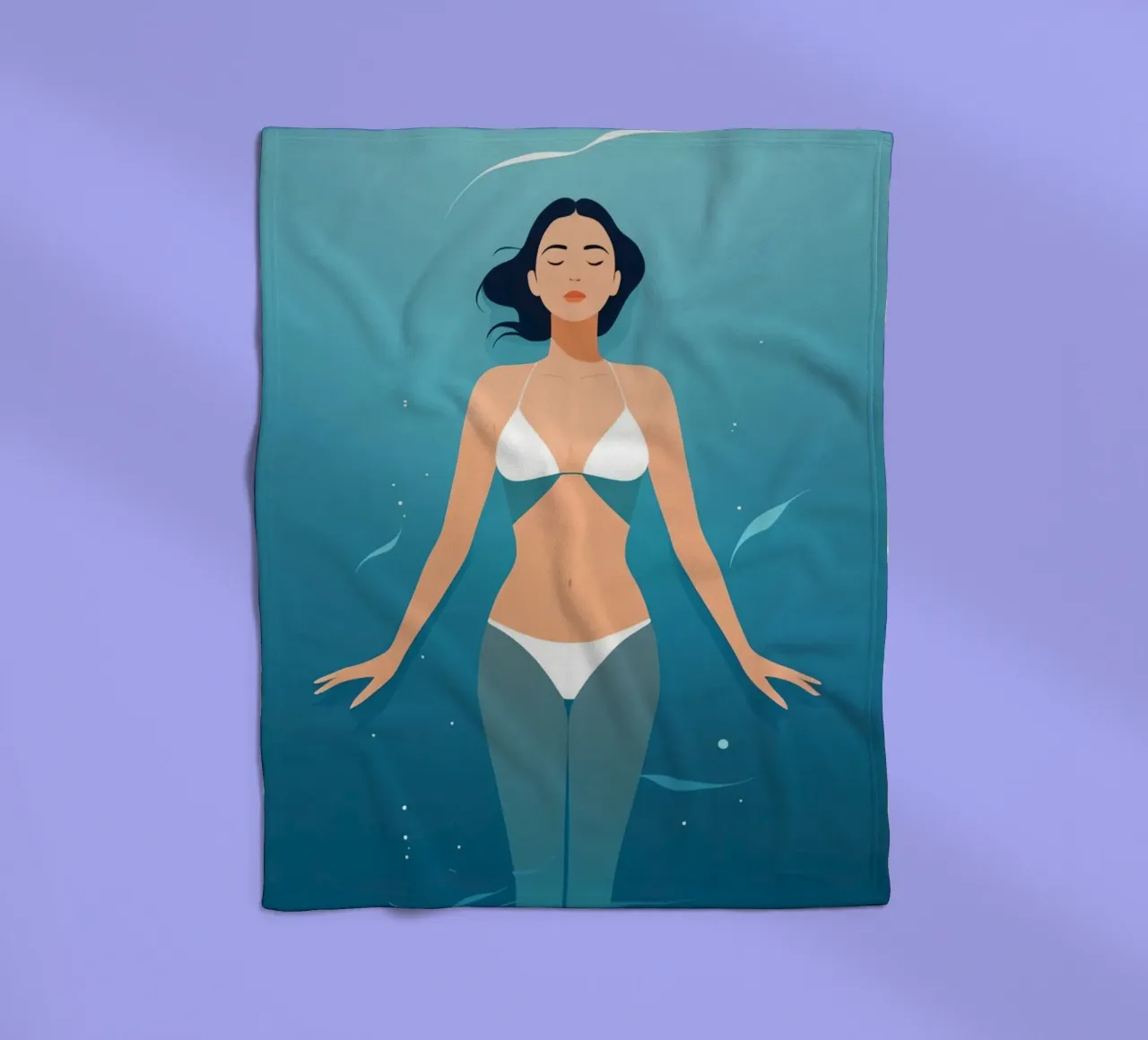 Schwereloser Geist Fleecedecke von Maison Solis