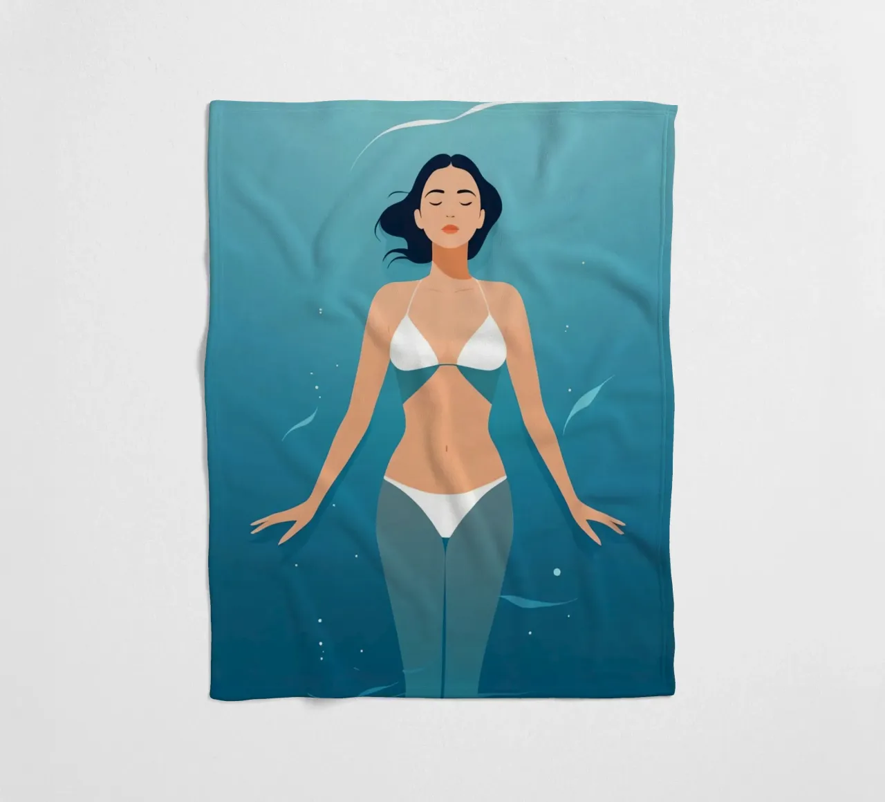 Schwereloser Geist Fleecedecke von Maison Solis