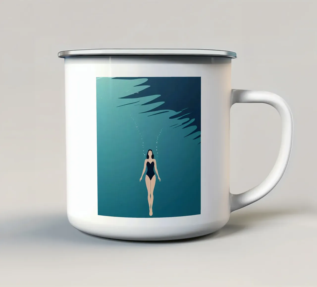 Serenità profonda tazza in smalto da Maison Solis