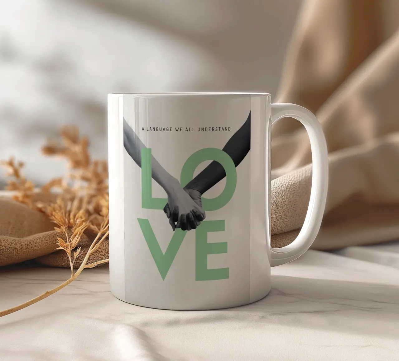 A LANGUAGE WE ALL UNDERSTAND tazza in ceramica da ARTEVO