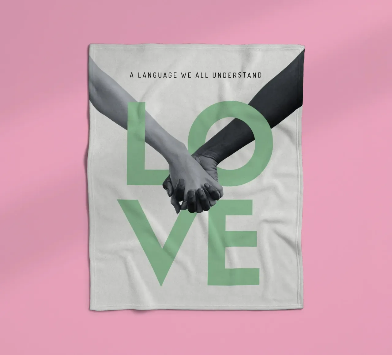 A LANGUAGE WE ALL UNDERSTAND coperta in pile da ARTEVO