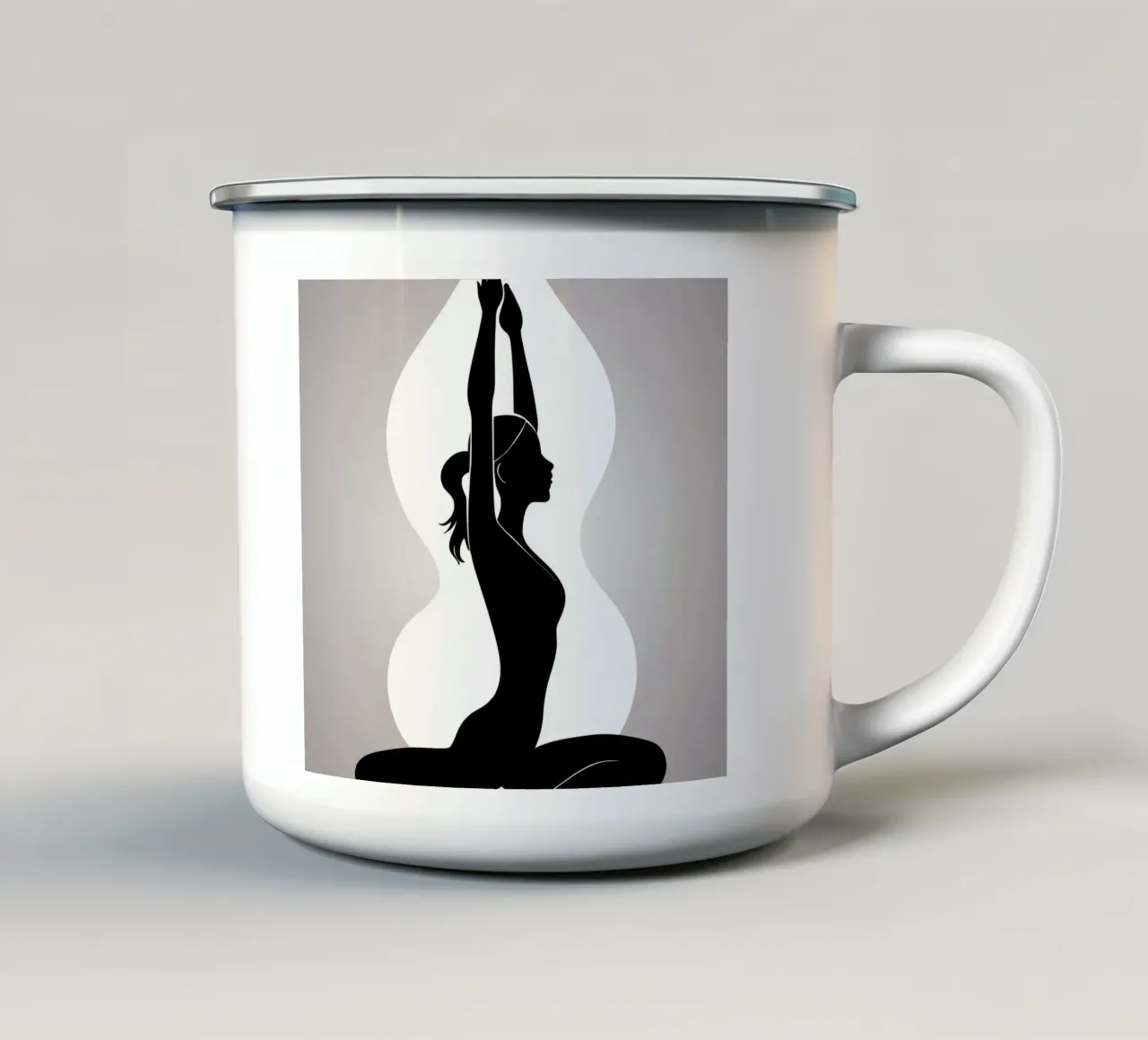 Luce interiore tazza in smalto da Maison Solis