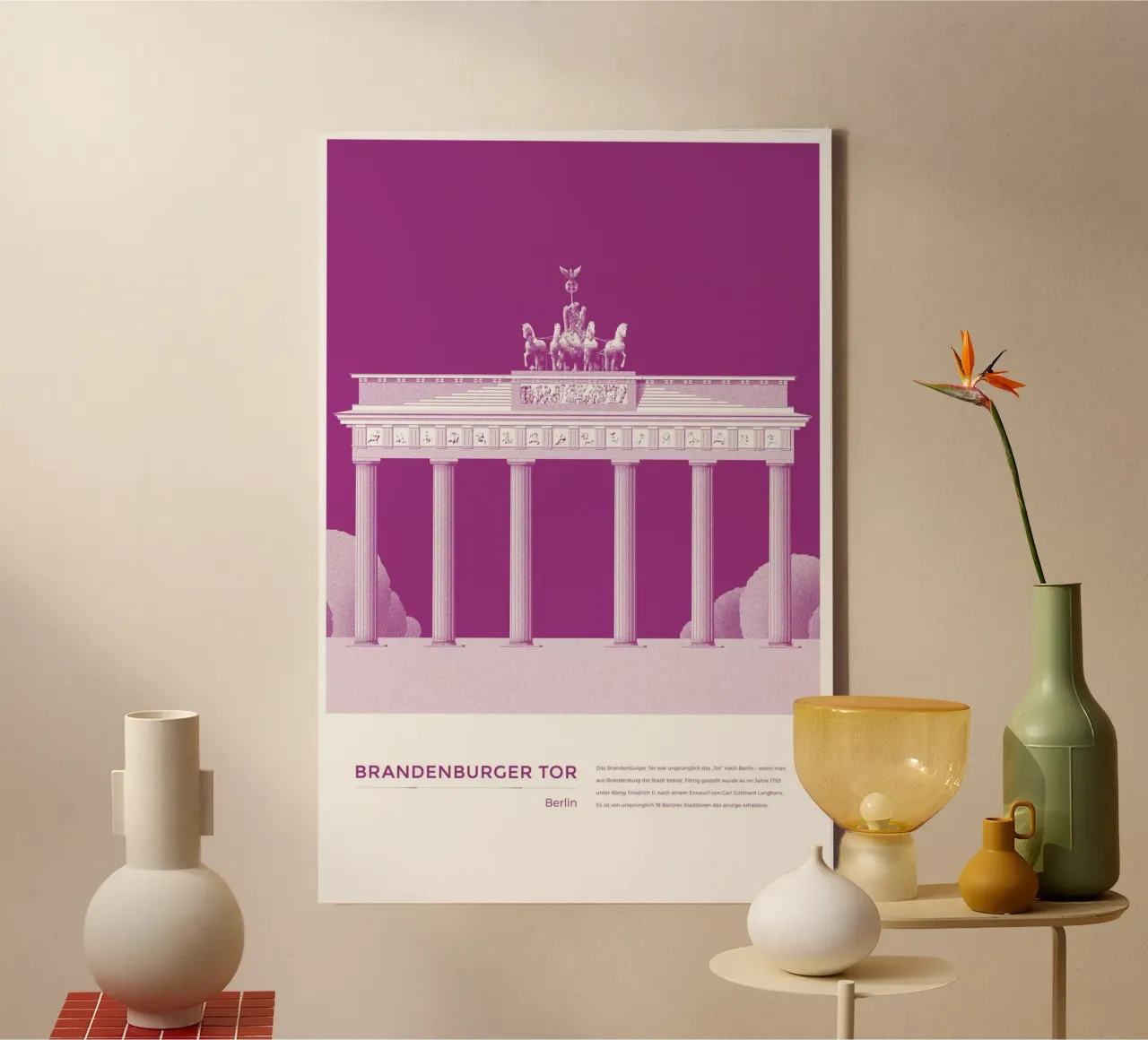 Michael Kunter - Berlin Brandenburger Tor tela con Cornice a cassetta da The Artcircle