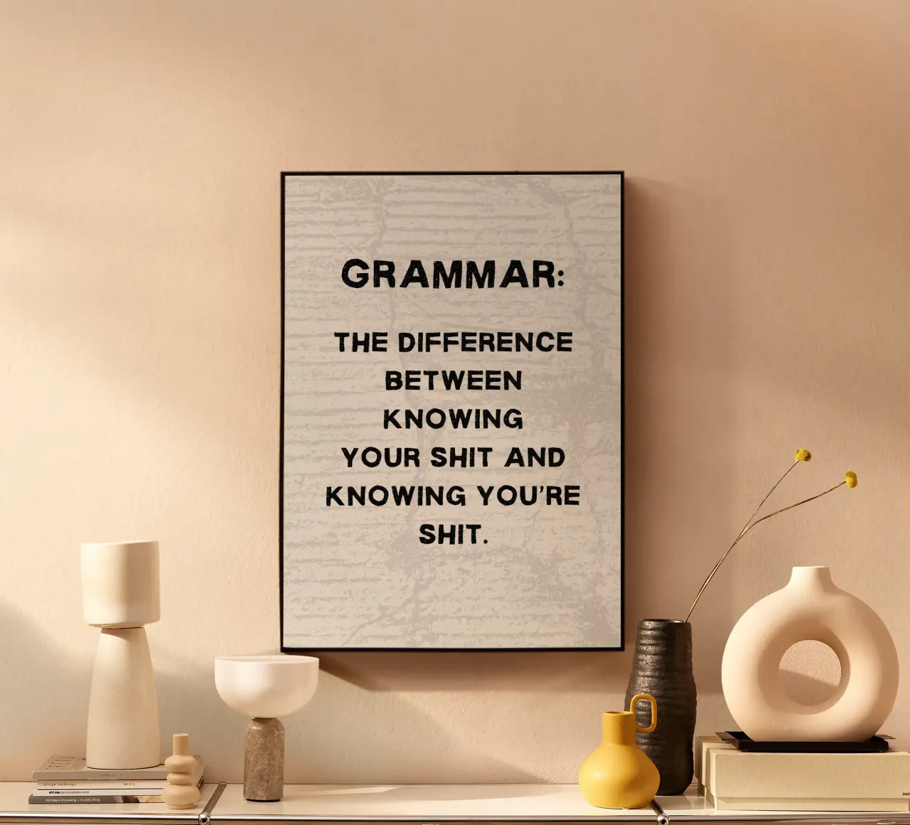 GRAMMAR Acryl-Glas von ARTEVO