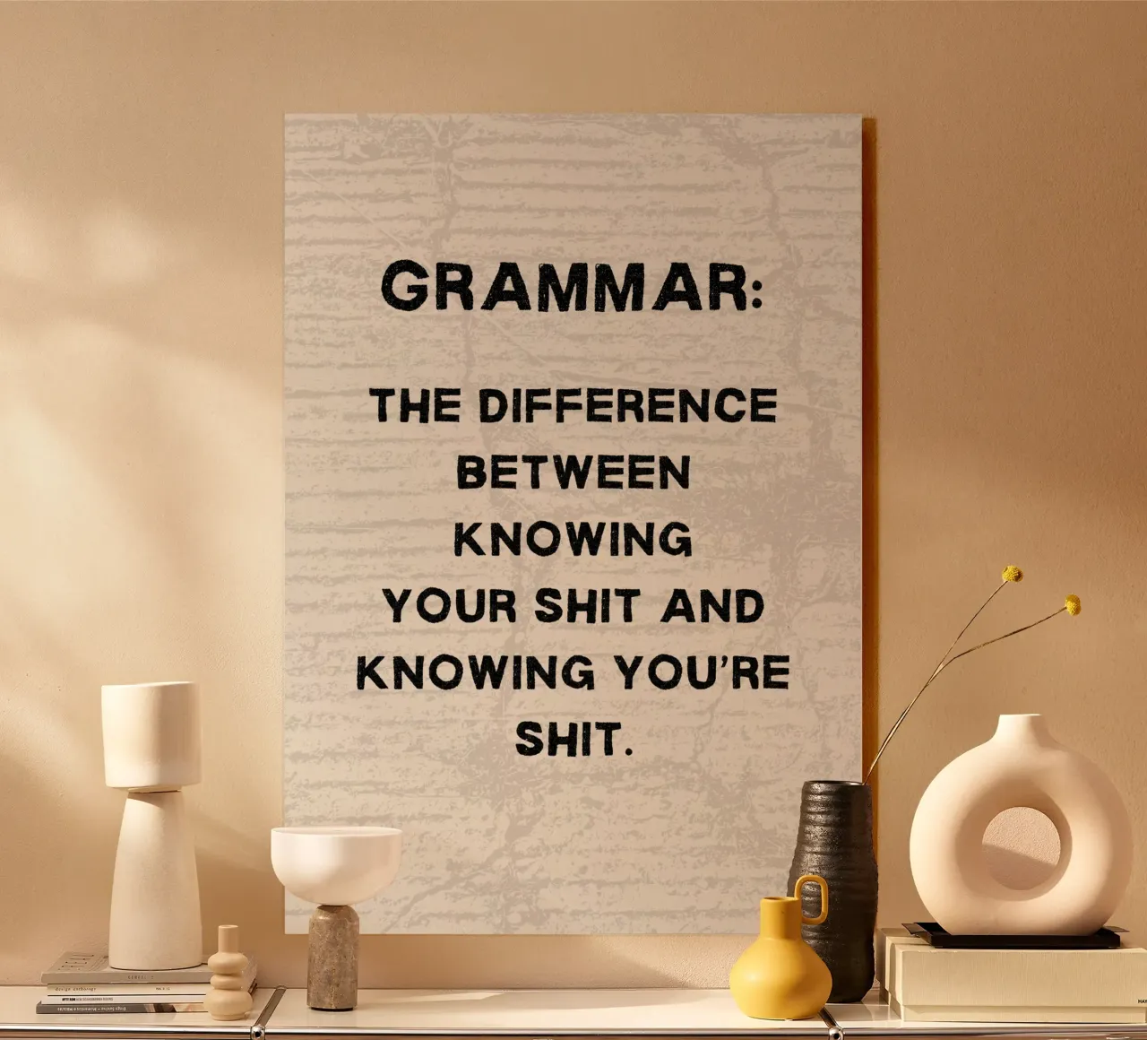 GRAMMAR Acryl-Glas von ARTEVO