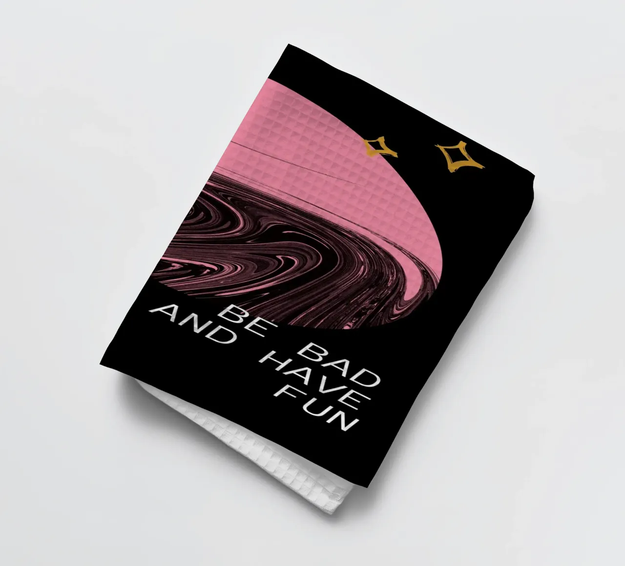 BE BAD AND HAVE FUN canovaccio da cucina da ARTEVO