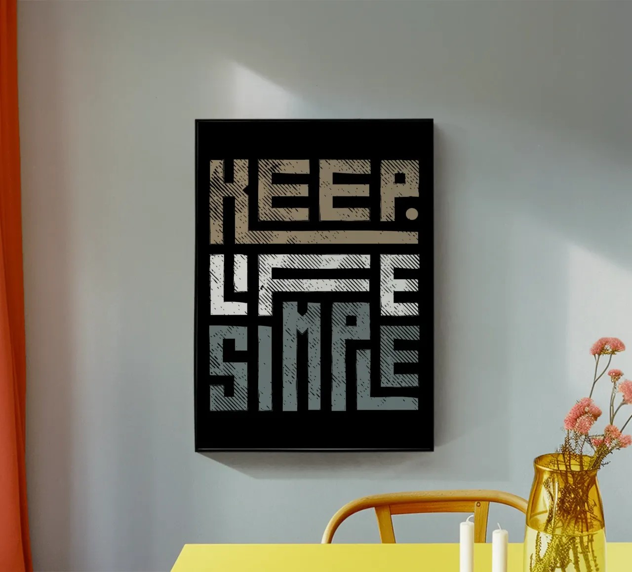 KEEP LIFE SIMPLE plexiglass da ARTEVO
