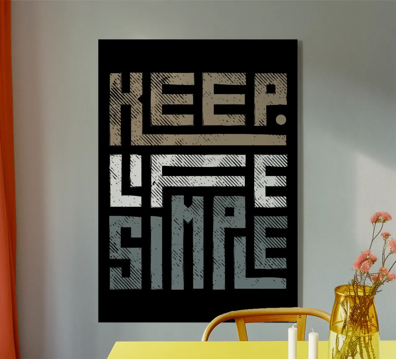 KEEP LIFE SIMPLE plexiglass da ARTEVO