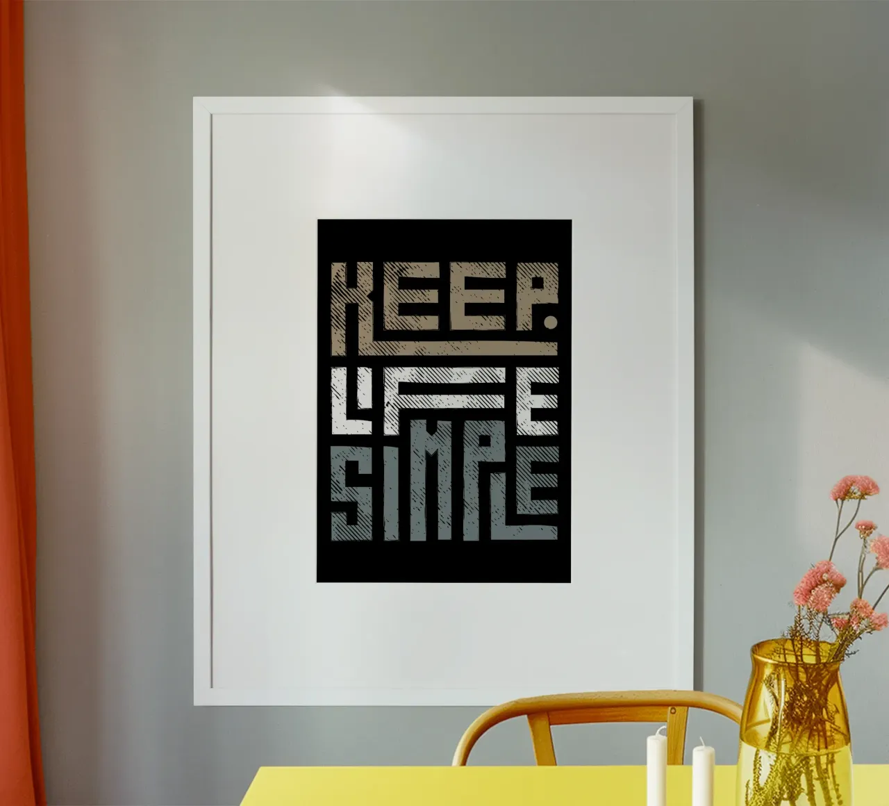 KEEP LIFE SIMPLE poster da ARTEVO