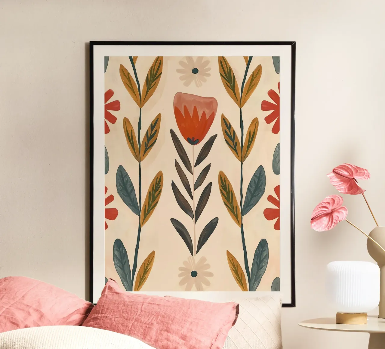 Folk Garden poster by Sienna Atelier