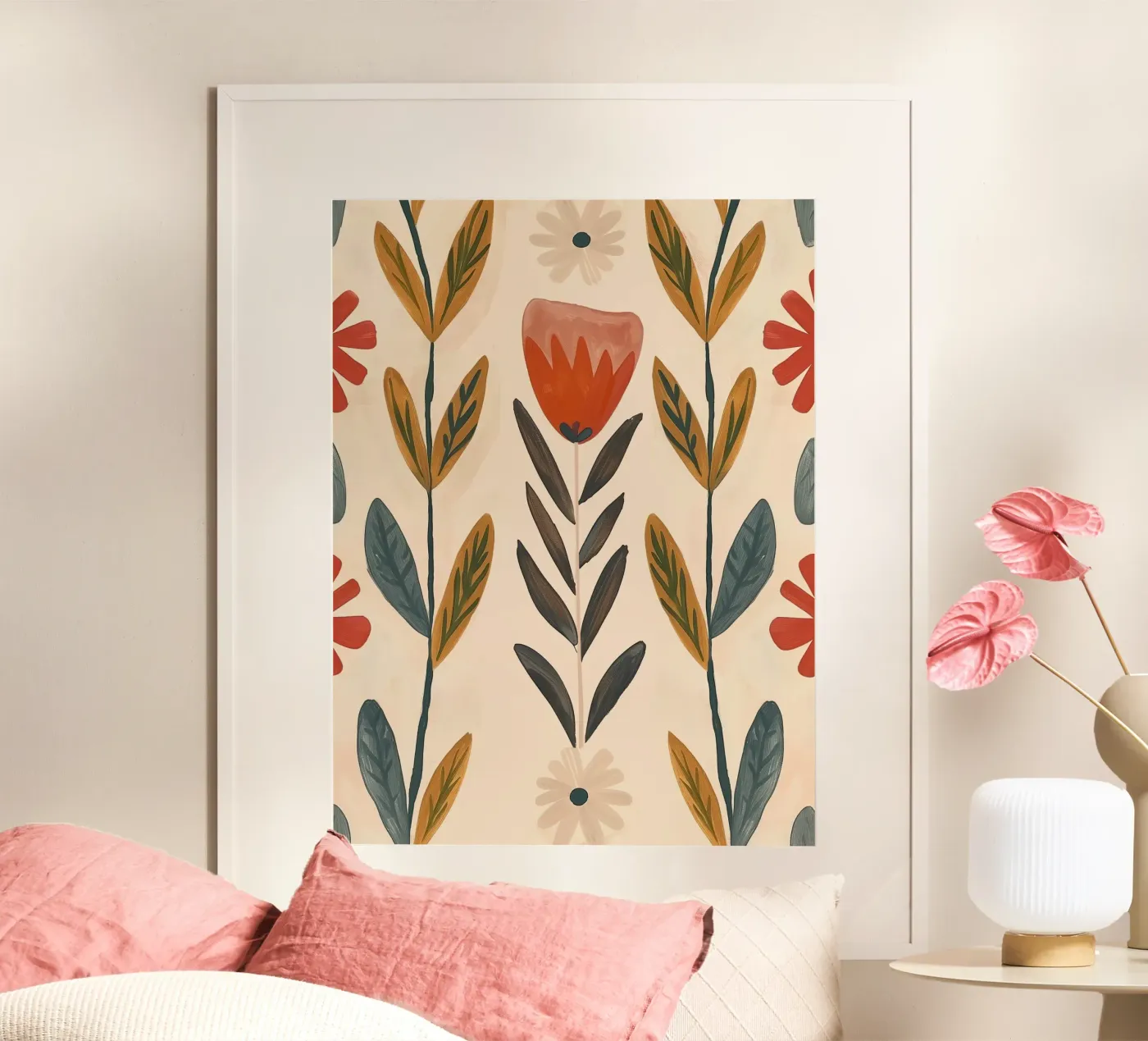 Folk Garden poster da Sienna Atelier