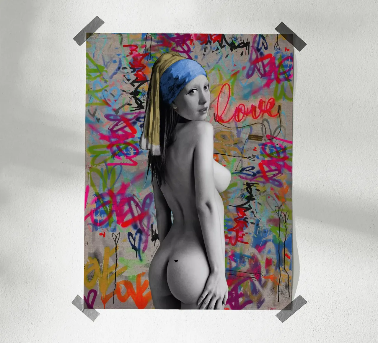 Griet poster con telaio in alluminio da Ana Paula Hoppe