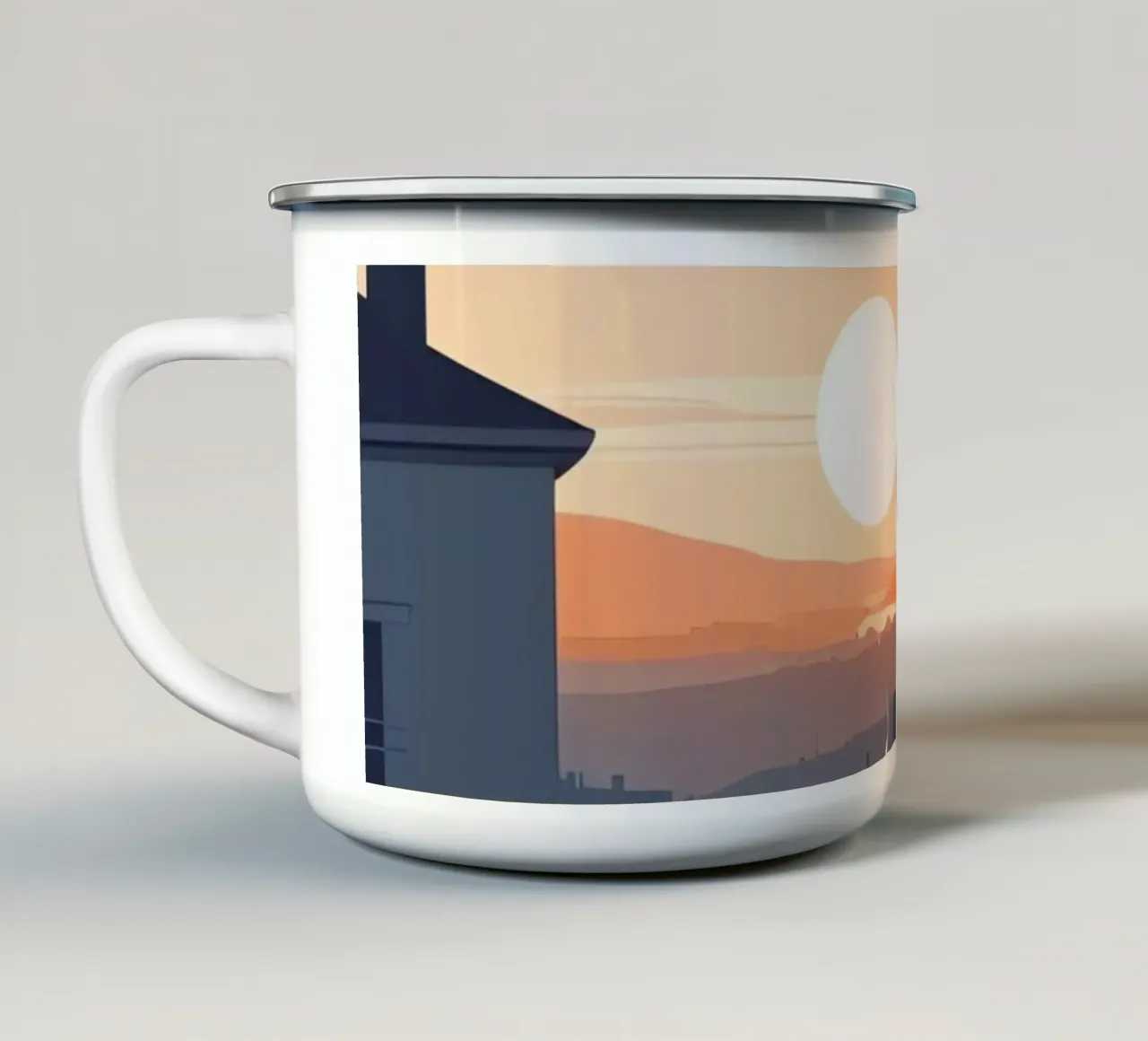 Brezza dell'ora d'oro tazza in smalto da Maison Solis