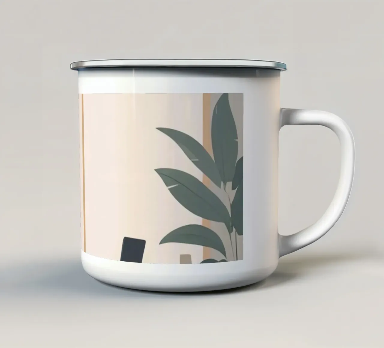 Concentrati nel flusso tazza in smalto da Maison Solis