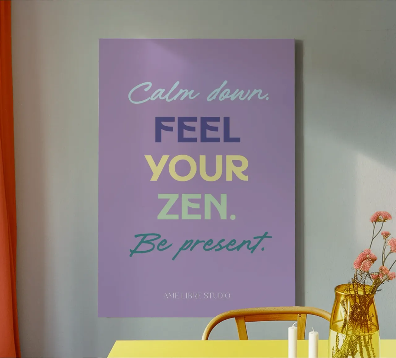 🧘🏼💜✨🌿 canvas van MENTHE SAUVAGE