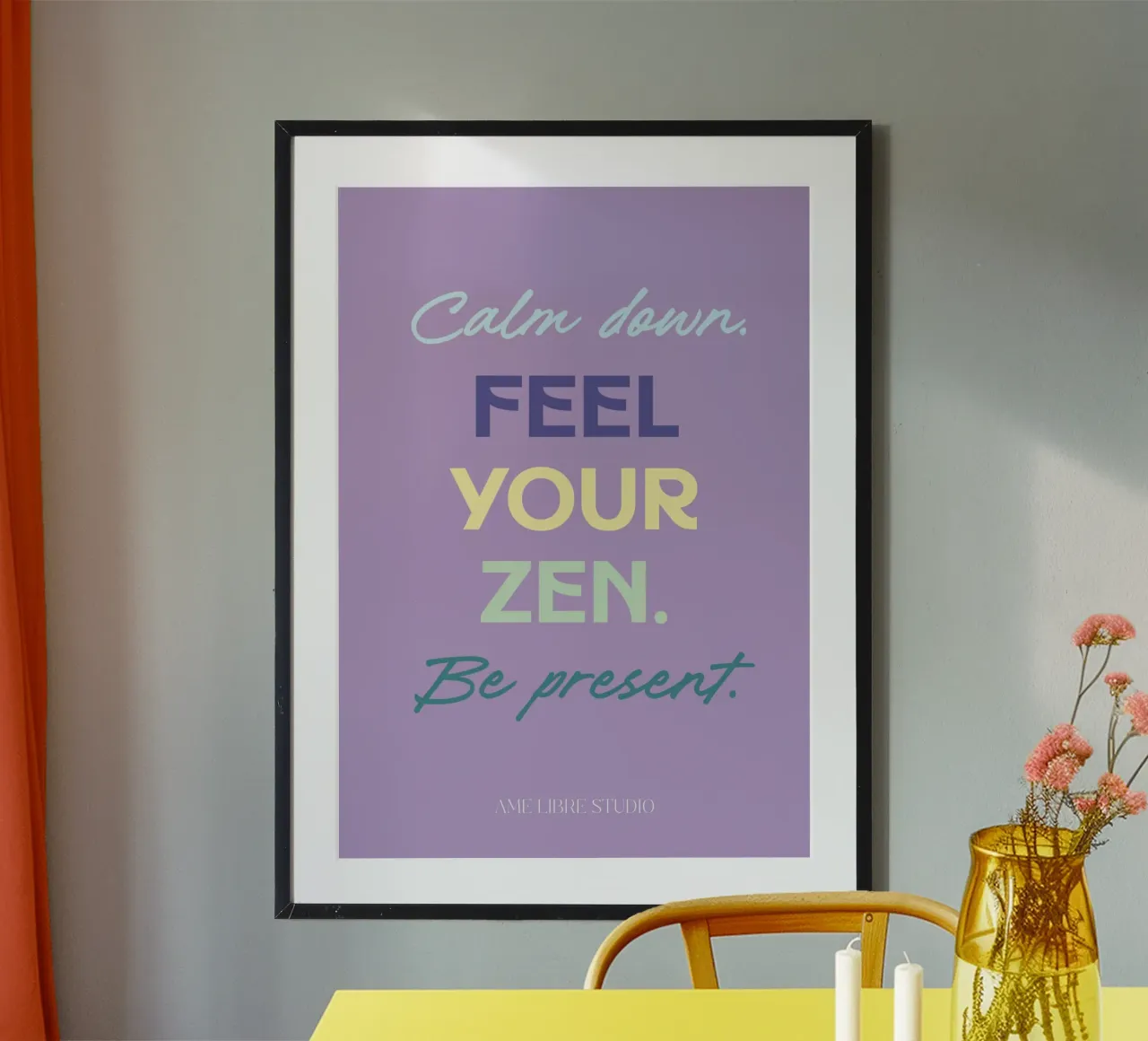 🧘🏼💜✨🌿 Poster von MENTHE SAUVAGE