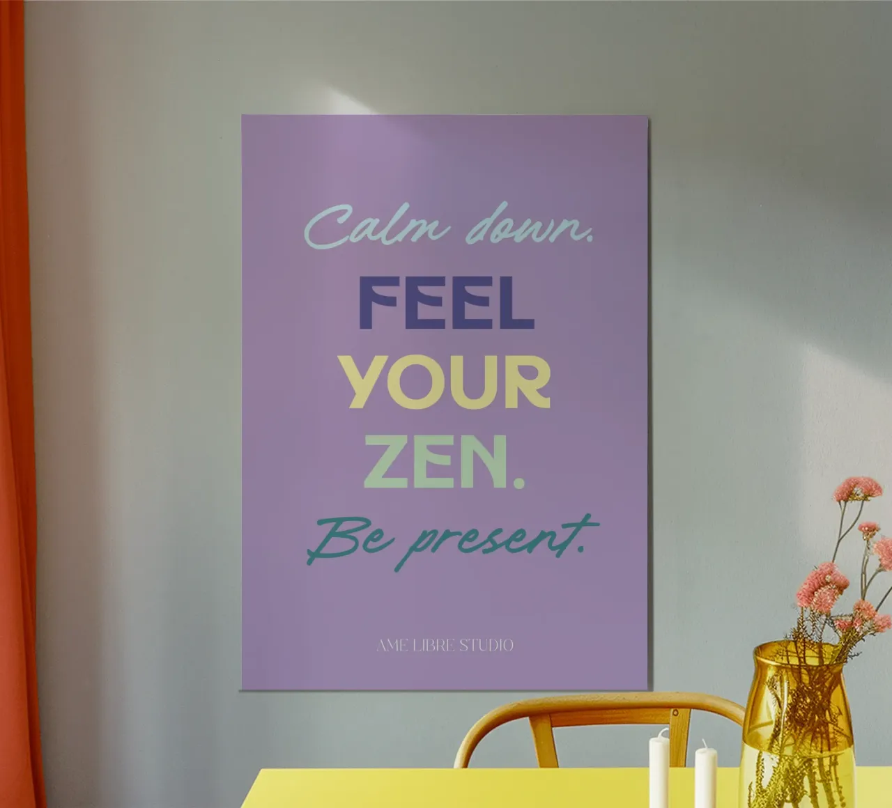 🧘🏼💜✨🌿 Poster von MENTHE SAUVAGE