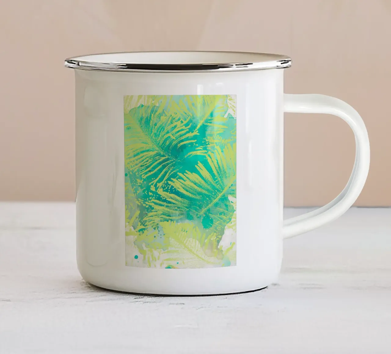 Luogo felice tazza in smalto da 83oranges