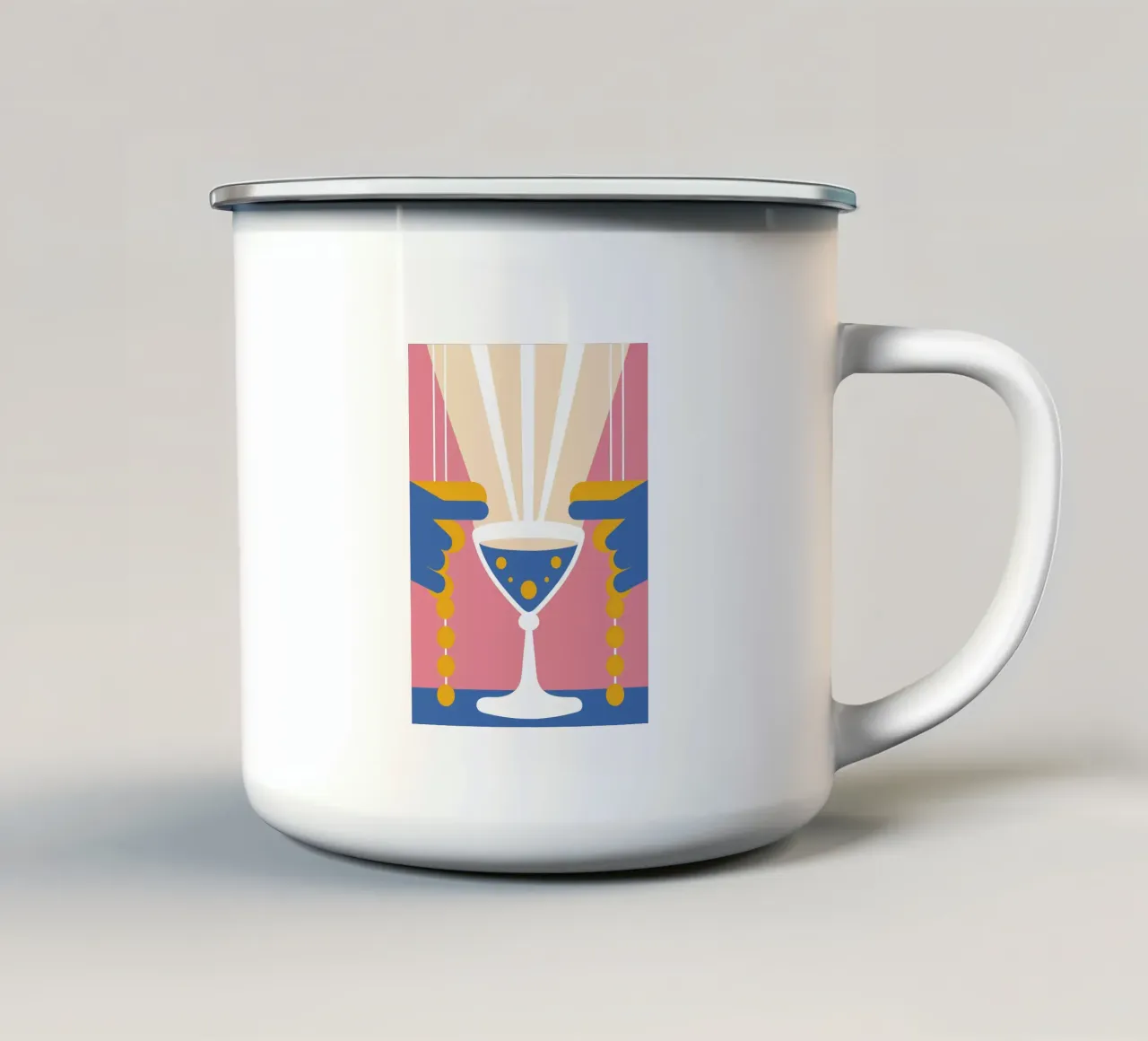 Creazione di cocktail tazza in smalto da Jurshopp